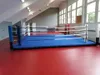 Blue boxing ring canvas