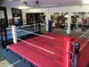 Red boxing ring canvas