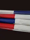 Red, white and blue rope covers