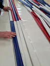 Red, white and blue rope covers